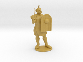 Orc with Scimitar Miniature in Clear Ultra Fine Detail Plastic: 28mm