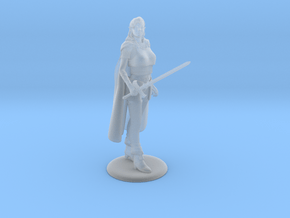 Sidhe Elven Fighter/Magic-User in Clear Ultra Fine Detail Plastic: 28mm