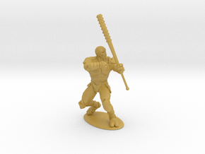 Warforged Miniature in Clear Ultra Fine Detail Plastic: 28mm