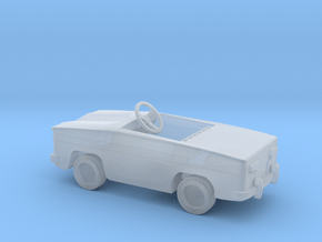 1/43 pedal car renault 8 in Clear Ultra Fine Detail Plastic