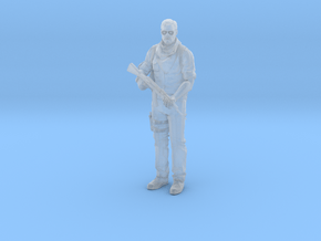 Counter-Strike Terrorist Figurine in Clear Ultra Fine Detail Plastic