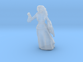 Lady Ghost HO scale 20mm miniature model horror in Clear Ultra Fine Detail Plastic