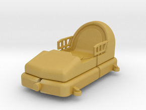 Swiss bob rollercoaster car in Tan Fine Detail Plastic: 1:87 - HO