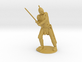 Knight Miniature in Tan Fine Detail Plastic: 28mm