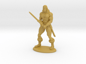 Conan the Barbarian Miniature in Clear Ultra Fine Detail Plastic: 28mm