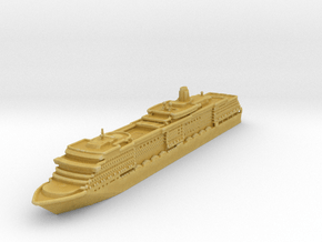MS Queen Victoria in Tan Fine Detail Plastic: 1:3000
