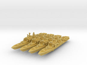 Udaloy I Destroyer in Tan Fine Detail Plastic: 1:3000