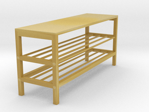  Miniature TJUSIG Bench - IKEA in Tan Fine Detail Plastic: 1:12