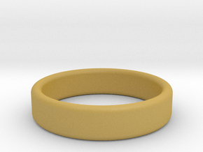 Comfy, narrow 3D-printed ring in Tan Fine Detail Plastic: 4 / 46.5