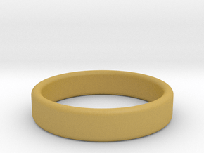 Comfy, narrow 3D-printed ring in Tan Fine Detail Plastic: 5.5 / 50.25