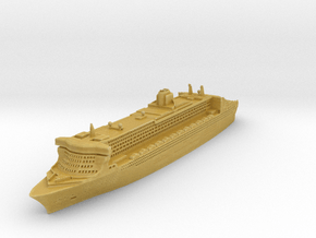 RMS Queen Mary 2 in Tan Fine Detail Plastic: 1:1250