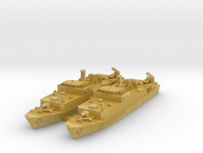 Royal Navy Sandown-class mine countermeasures in Tan Fine Detail Plastic: 1:1200