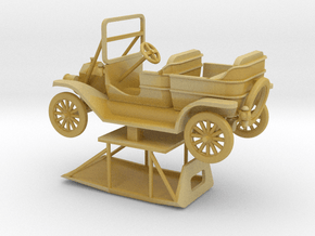 Model T with roof up in Clear Ultra Fine Detail Plastic: 1:72