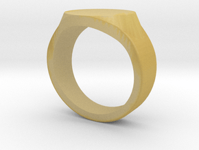 Signet Ring all Sizes in Clear Ultra Fine Detail Plastic: 10 / 61.5