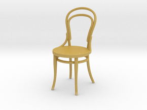 Miniature Thonet Chair No 14 in Tan Fine Detail Plastic: 1:12
