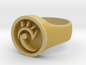 Gwendolyn’s Wartlop Glyph Large Face Ring in Clear Ultra Fine Detail Plastic: 5.5 / 50.25