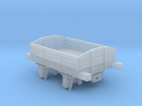 Early open wagon H0 scale in Clear Ultra Fine Detail Plastic