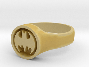 Batman Ring (Small) in Clear Ultra Fine Detail Plastic: 5.5 / 50.25