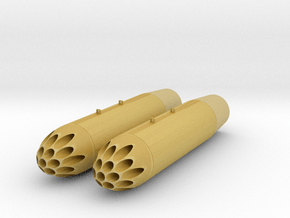 Matra 116 rocket pod (loaded) in Clear Ultra Fine Detail Plastic: 1:24