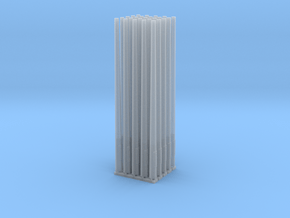 Betonmast 5m rund, hohl, DDR, 1:87, 25 Stück in Clear Ultra Fine Detail Plastic