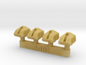 A-190 Arsenal Turrets [1:700 & 1:600] in Clear Ultra Fine Detail Plastic: 1:600