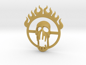Mad Max Fury Road inspired pendant in Clear Ultra Fine Detail Plastic: Small