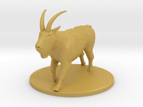 Giant Mountain Goat in Tan Fine Detail Plastic