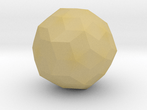 13. Rhombic Enneacontahedron - 1in in Tan Fine Detail Plastic
