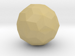 03. Canonical Joined Truncated Icosahedron - 1in in Tan Fine Detail Plastic