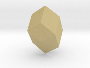 02. Blinski's Dodecahedron - 1in in Tan Fine Detail Plastic