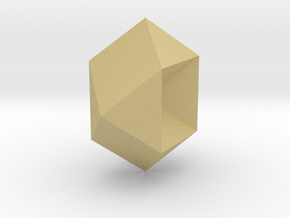 04. Rhombic Dodecahemioctahedron - 1in in Tan Fine Detail Plastic