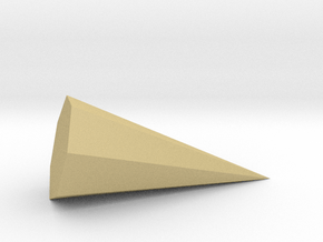 12. Heptagonal Pyramid - 1in in Tan Fine Detail Plastic