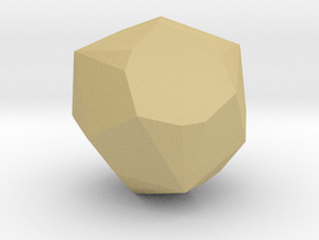 05. Self Dual Tetracontahedron Pattern 1 - 10mm in Tan Fine Detail Plastic