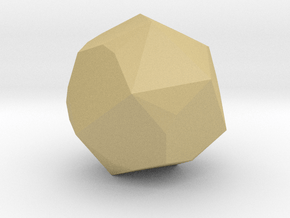 07. Self Dual Tetracontahedron Pattern 3 - 10mm in Tan Fine Detail Plastic