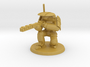 Earth Peasant Rifleman in Tan Fine Detail Plastic: Extra Small