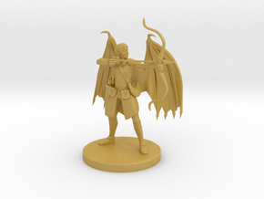 Elf Female Draconic Winged Ranger in Tan Fine Detail Plastic