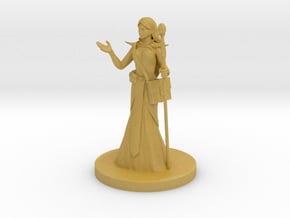 Human Female Enchanter Wizard in Tan Fine Detail Plastic