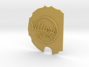 Villiers Logo in Tan Fine Detail Plastic