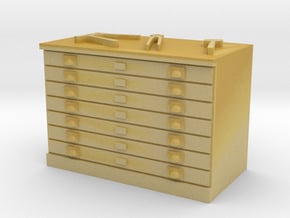 Tool Chest with Hand Tools in Tan Fine Detail Plastic: 1:48 - O