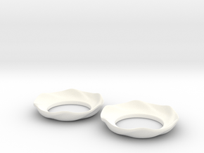 Bobeche (candle cuff) Mk2 in White Processed Versatile Plastic