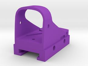 Trike Red Dot Reflex Sight for Nerf Rail in Purple Smooth Versatile Plastic