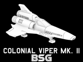 Colonial Viper Mk. II in White Natural Versatile Plastic: 1:220 - Z