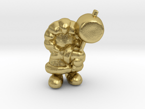 Ice Climber 1/60 miniature for games and rpg in Natural Brass