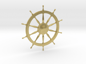 1/20 Ships Wheel (Helm) 91 mm diameter in Natural Brass