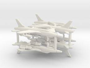 F-105D Thunderchief (Loaded) in White Natural Versatile Plastic: 1:700