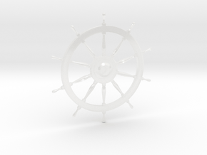 1/19 and 1/20 Cabin Cruiser Wheel 2 inch diameter in Clear Ultra Fine Detail Plastic