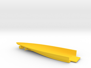 1/700 HMS Iron Duke Hull Bottom Stern in Yellow Smooth Versatile Plastic