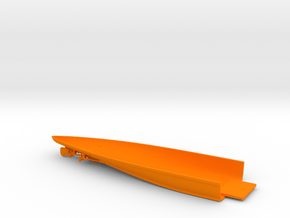 1/700 HMS Iron Duke Hull Bottom Stern in Orange Smooth Versatile Plastic