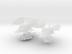 Swarm Command Ship 1/700 Attack Wing x2 in Clear Ultra Fine Detail Plastic