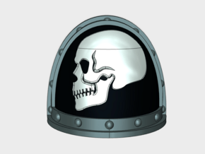 10x Side Skull - G:2a Shoulder Pads in Tan Fine Detail Plastic